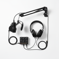 Complete Podcast Starter Kit flat lay