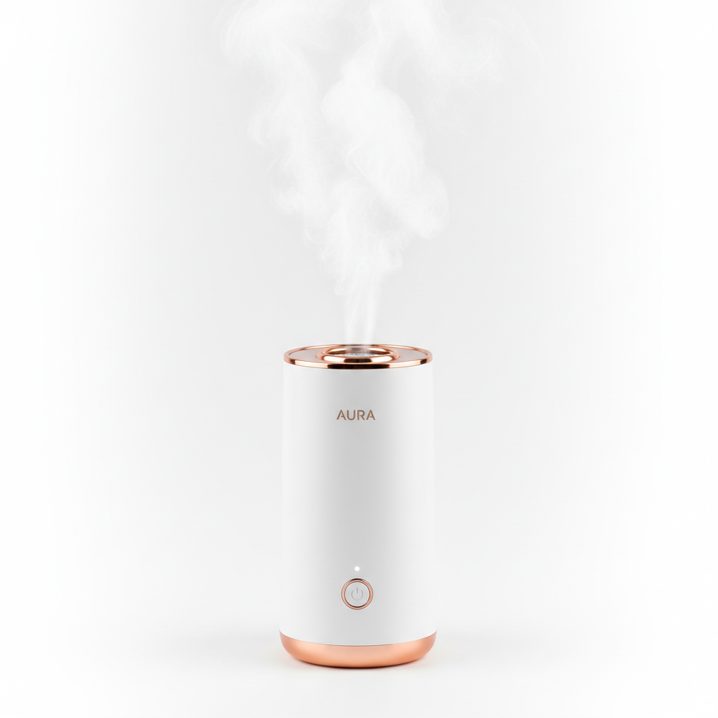Portable Facial Steamer white rose gold