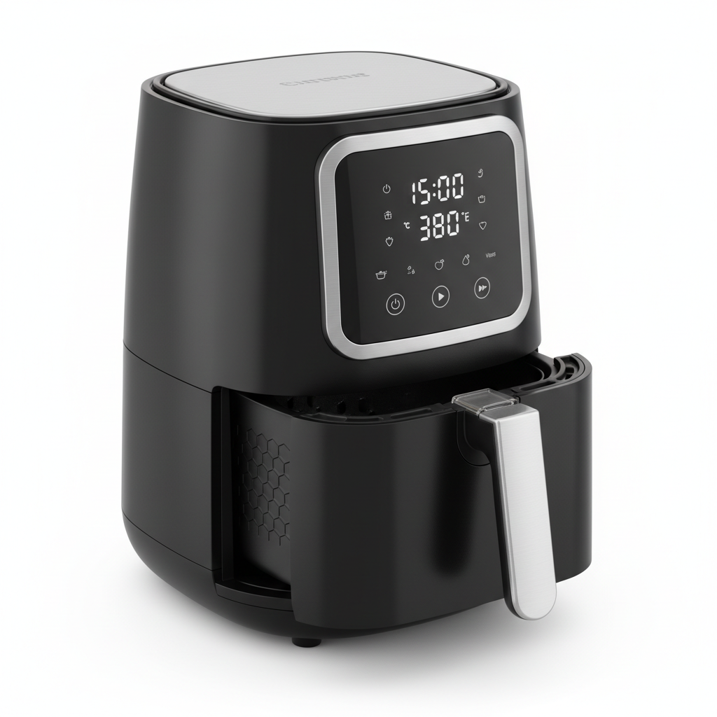 5.8 Qt Digital Air Fryer matte black